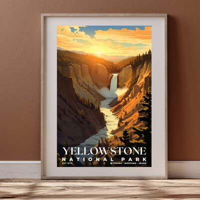 Yellowstone National Park Poster, Travel Art, Office Poster, Home Decor | S7 - image4